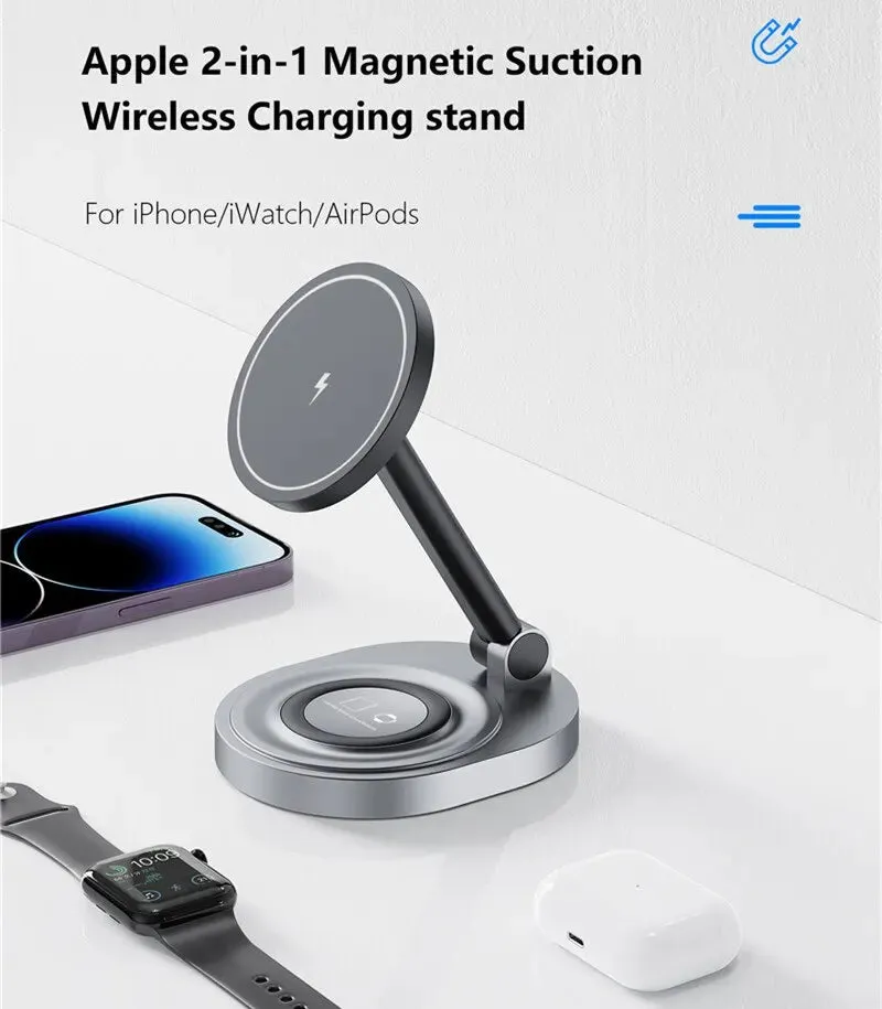 2 in 1 Magnetic Wireless Charger for Iphone and Airpods