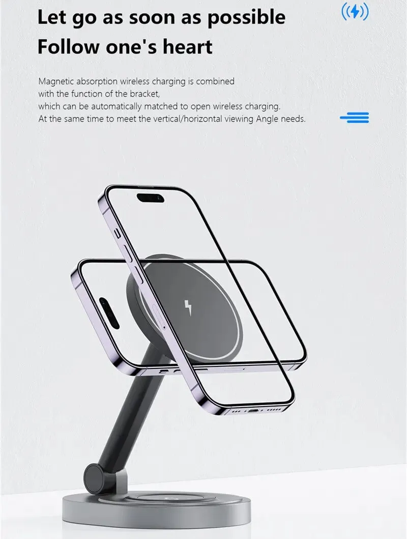 2 in 1 Magnetic Wireless Charger for Iphone and Airpods