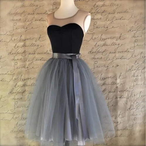 5 Layers 65cm Princess Midi Tulle Skirt Pleated Dance Tutu Skirts Womens Lolita Petticoat Jupe Saia faldas Denim Party Skirts