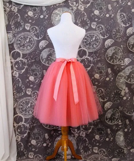 5 Layers 65cm Princess Midi Tulle Skirt Pleated Dance Tutu Skirts Womens Lolita Petticoat Jupe Saia faldas Denim Party Skirts