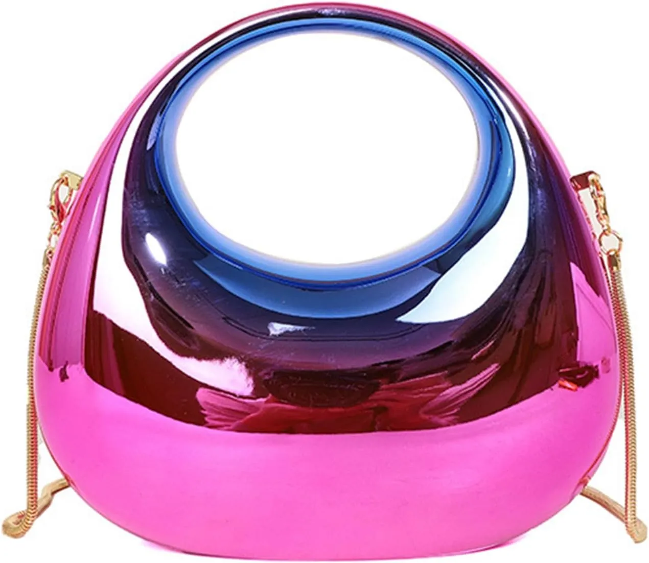 Acrylic Clutch Purse for Women Y2k Party Evening Bag Fashion Underarm Bag Round Shoulder Bag Prom Wedding Handbagbag1900OWOISS
