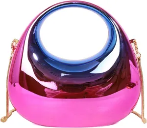 Acrylic Clutch Purse for Women Y2k Party Evening Bag Fashion Underarm Bag Round Shoulder Bag Prom Wedding Handbagbag1900OWOISS