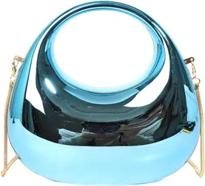 Acrylic Clutch Purse for Women Y2k Party Evening Bag Fashion Underarm Bag Round Shoulder Bag Prom Wedding Handbagbag319OWOISS