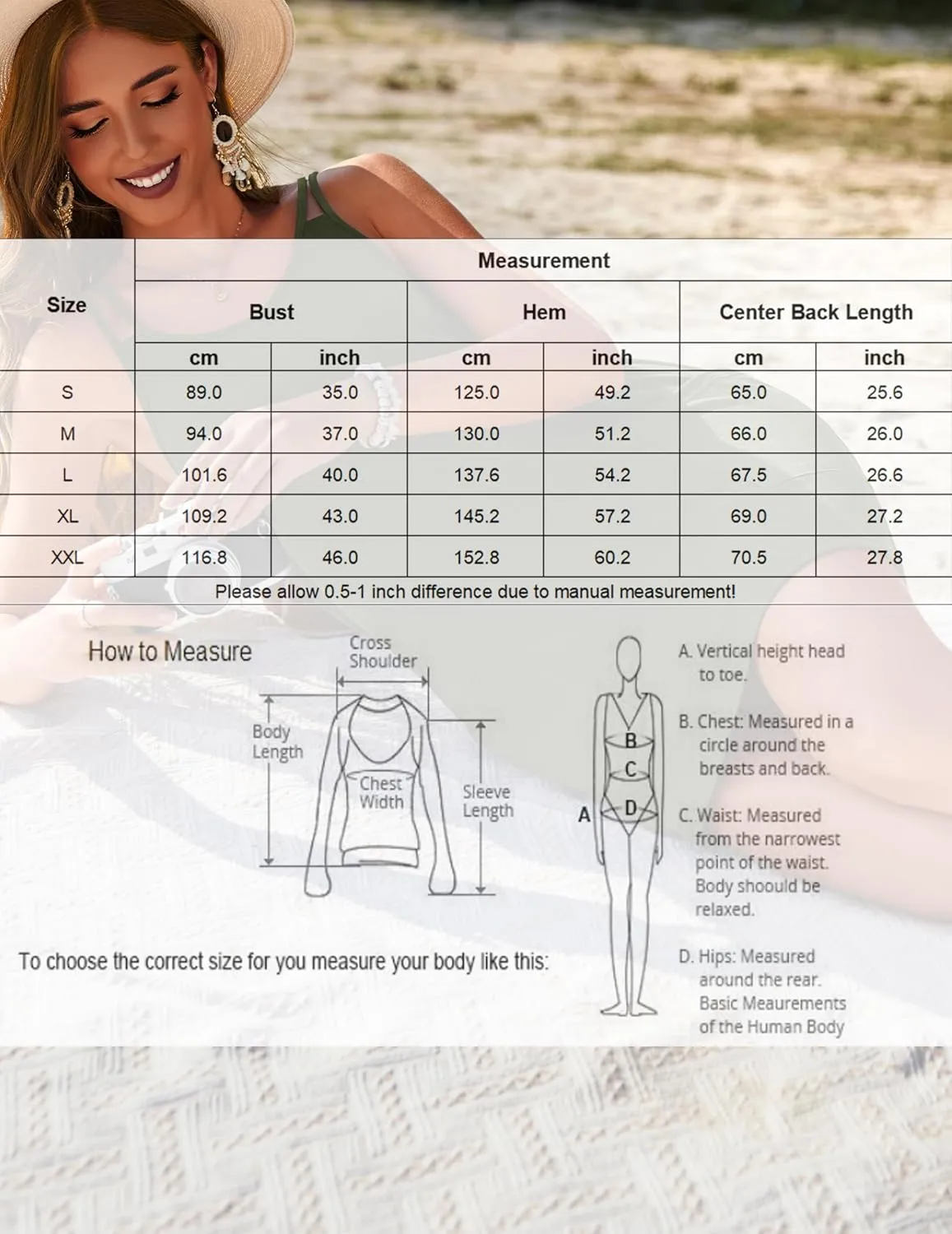 AI'MAGE Womens Swimsuit Coverup Spaghetti Strap Bathing Suit Cover Up Sleeveless Beach Cover Ups Summer Sundress with Pockets