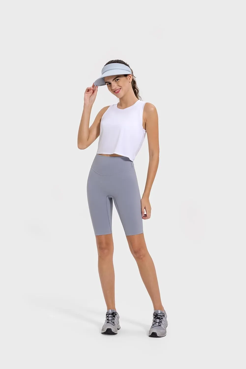 altiland Open Back Workout Tank Tops for Woman, Quick Dry Cropped Athletic Shirts for Gym Yoga Exercise Running