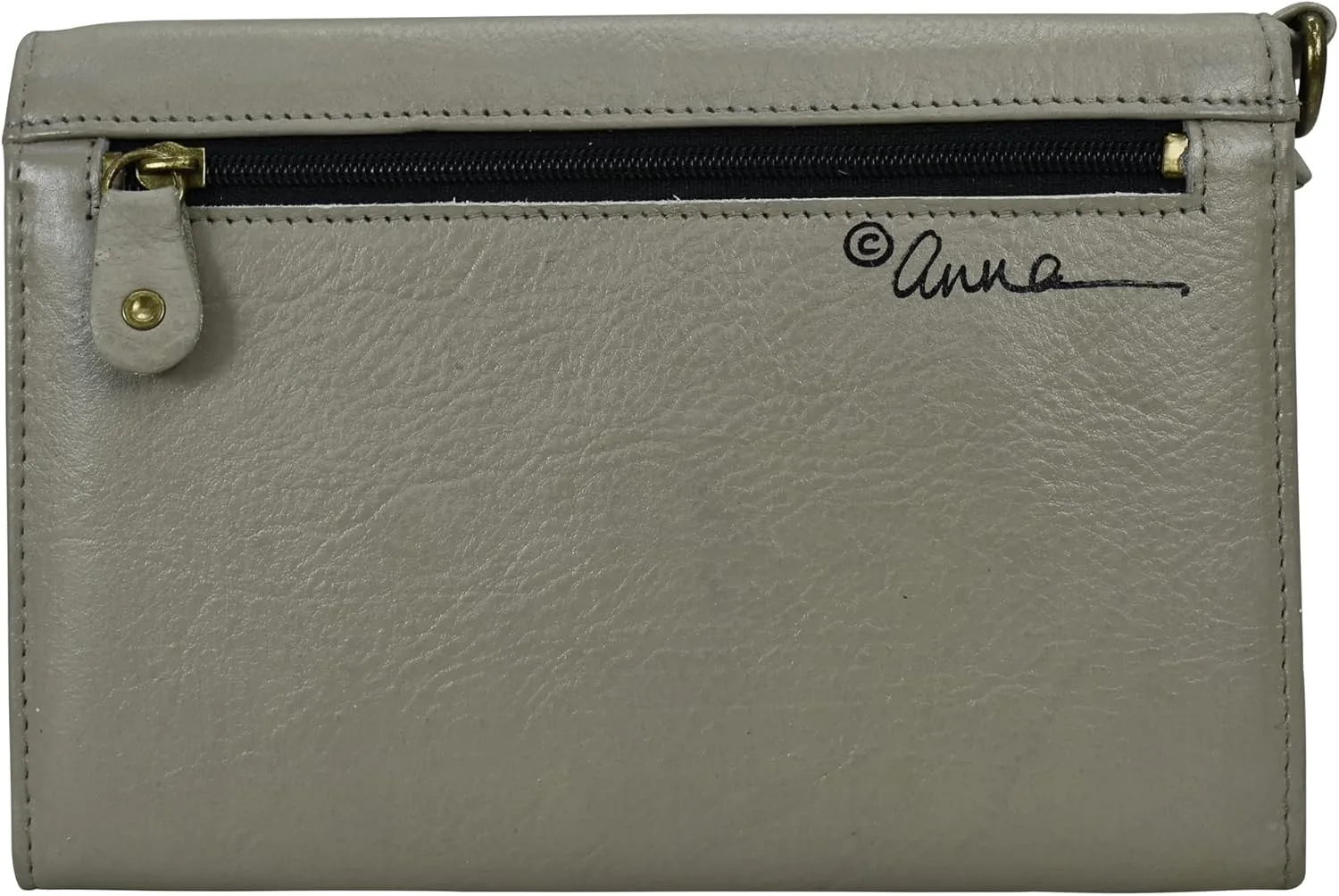 Anna by Anuschka Women's Hand-Painted Genuine Leather Vintage Wristlet Clutch