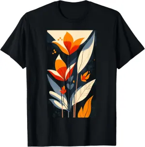 Art Floral Pattern Geometric Shapes Floral art T-Shirt