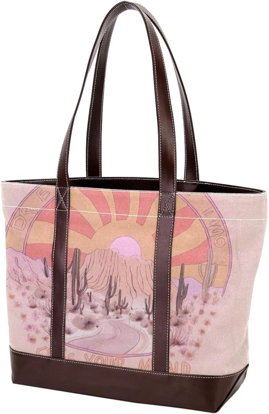 Artistic Scenery-637 Tote Bags Durable Leather Canvas Purses and Handbags for Women Top Handle Shoulder Satchel Hobo Bags