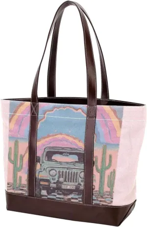 Artistic Scenery-643 Tote Bags Durable Leather Canvas Purses and Handbags for Women Top Handle Shoulder Satchel Hobo Bags