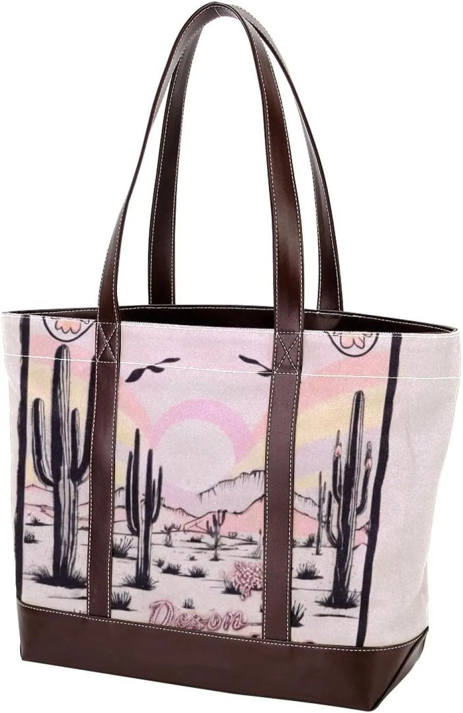 Artistic Scenery-646 Tote Bags Durable Leather Canvas Purses and Handbags for Women Top Handle Shoulder Satchel Hobo Bags