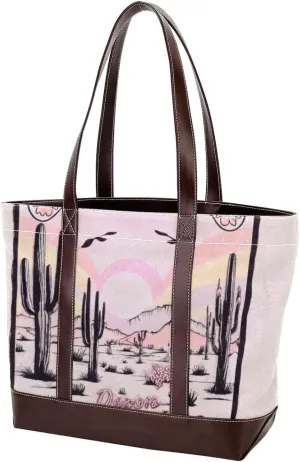 Artistic Scenery-646 Tote Bags Durable Leather Canvas Purses and Handbags for Women Top Handle Shoulder Satchel Hobo Bags
