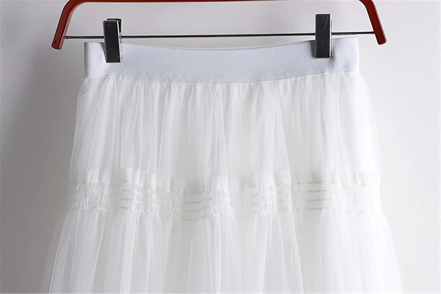 Autumn Winter Fashion Sweet Tulle Skirt Womens Cute A-Line Mesh Skirts Female Midi Long Pleated Skirt