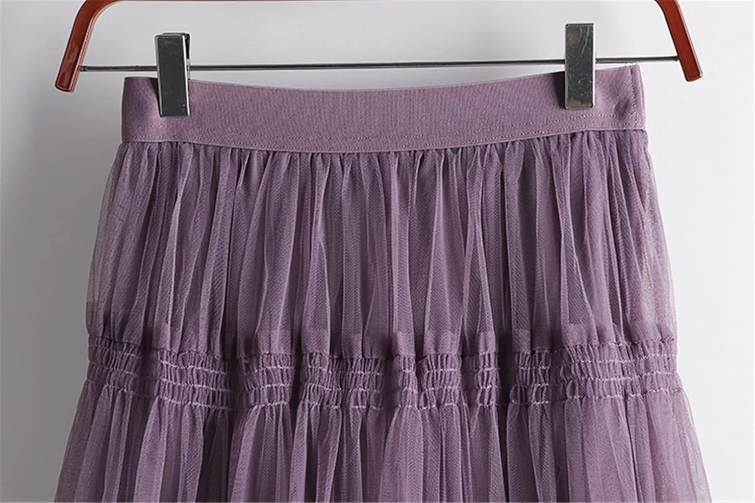 Autumn Winter Fashion Sweet Tulle Skirt Womens Cute A-Line Mesh Skirts Female Midi Long Pleated Skirt