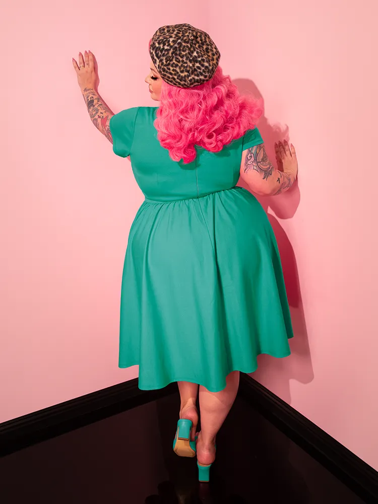 Avon Swing Dress in Aquamarine - Vixen by Micheline Pitt