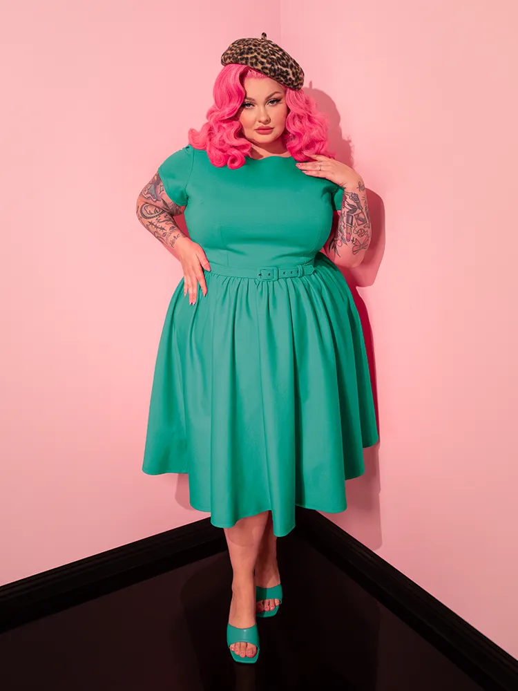 Avon Swing Dress in Aquamarine - Vixen by Micheline Pitt