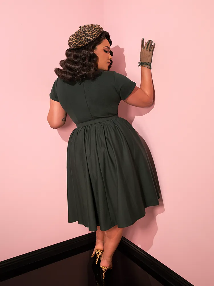 Avon Swing Dress in Hunter Green - Vixen by Micheline Pitt