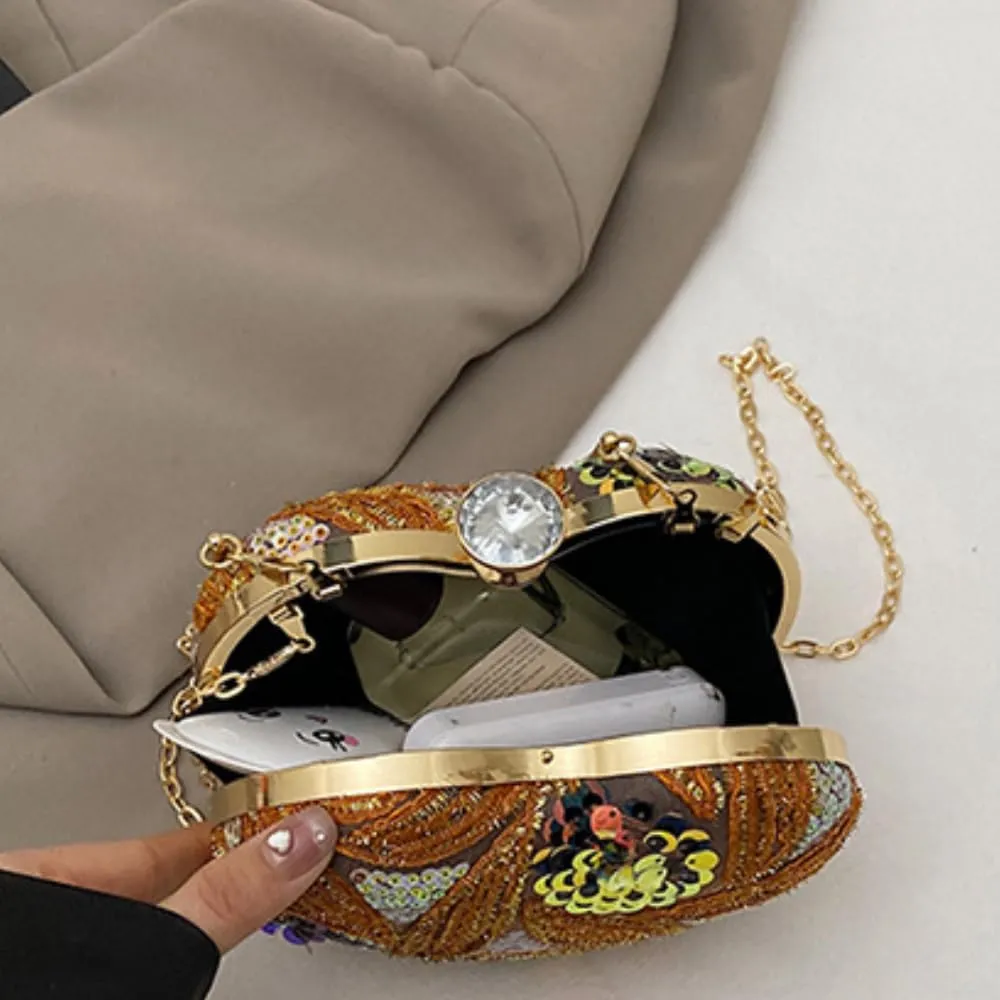 Banquet Bag For Women Hard Clutch Sequin Purse Dinner Bags for Weddings Party Evening Proms Everyday Elegance