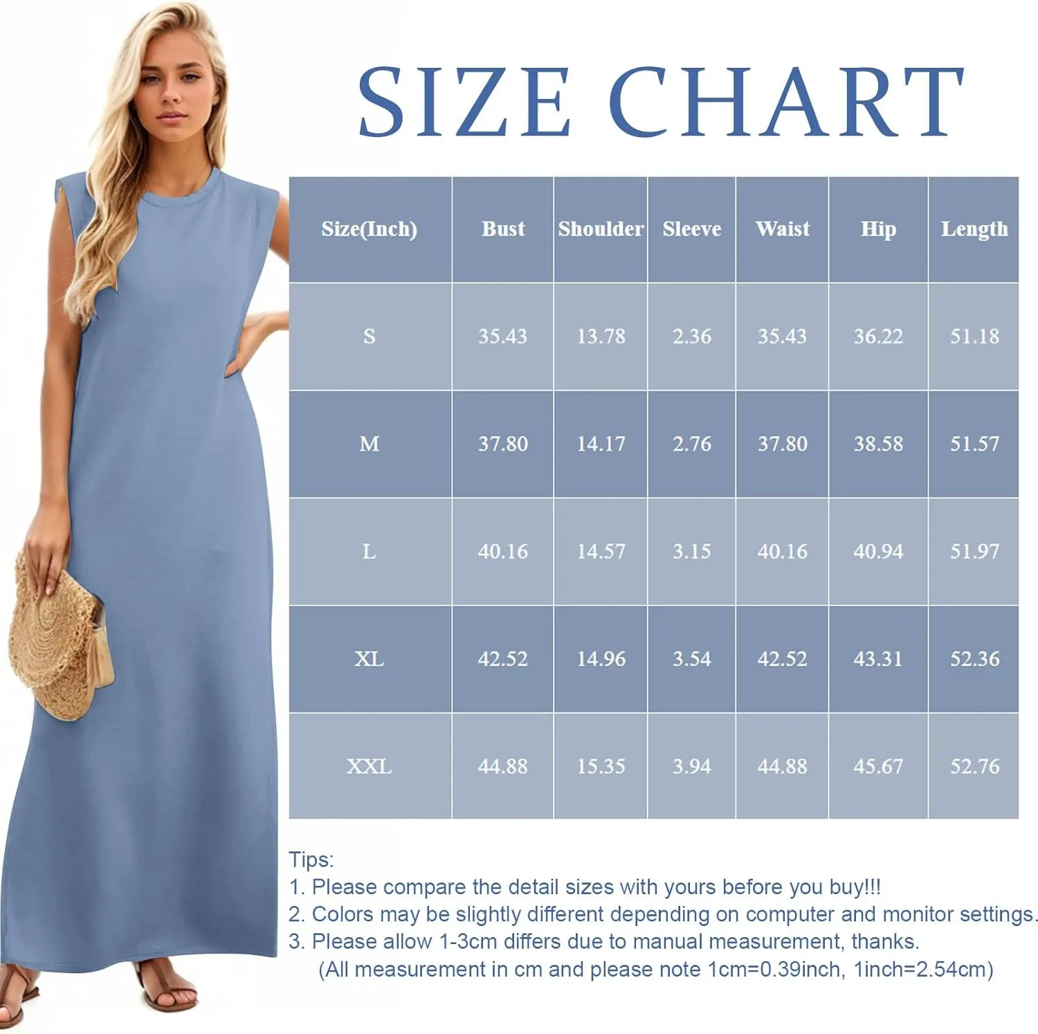 Beach Vacation Clothes for Women 2025 Summer Round Neck Casual Loose Striped Wrinkle-Free Long Maxi Beach Dress