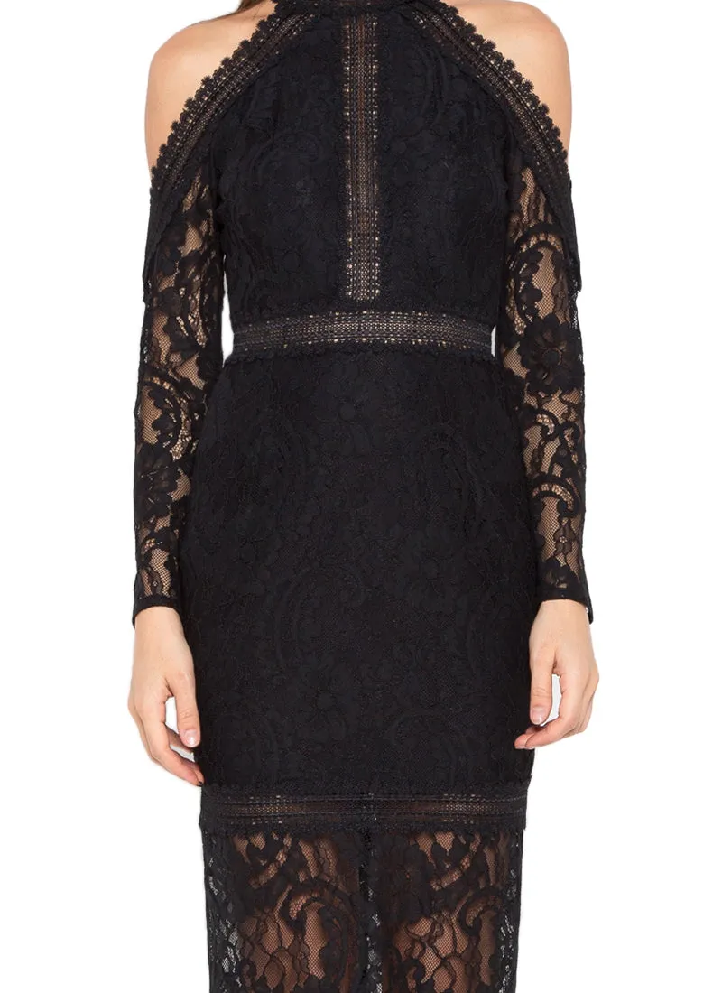 Black Off-Shoulder Missy Dress