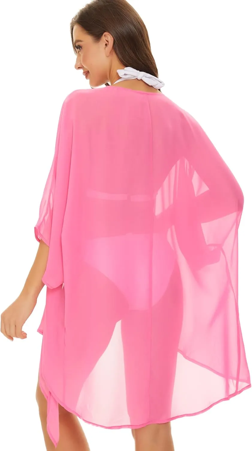 Breezy Lane Swimsuit Coverup for Women Beach Coverups Sheer Cardigans Kimono Bathing Suit Cover Ups Vacation Summer Beachwear