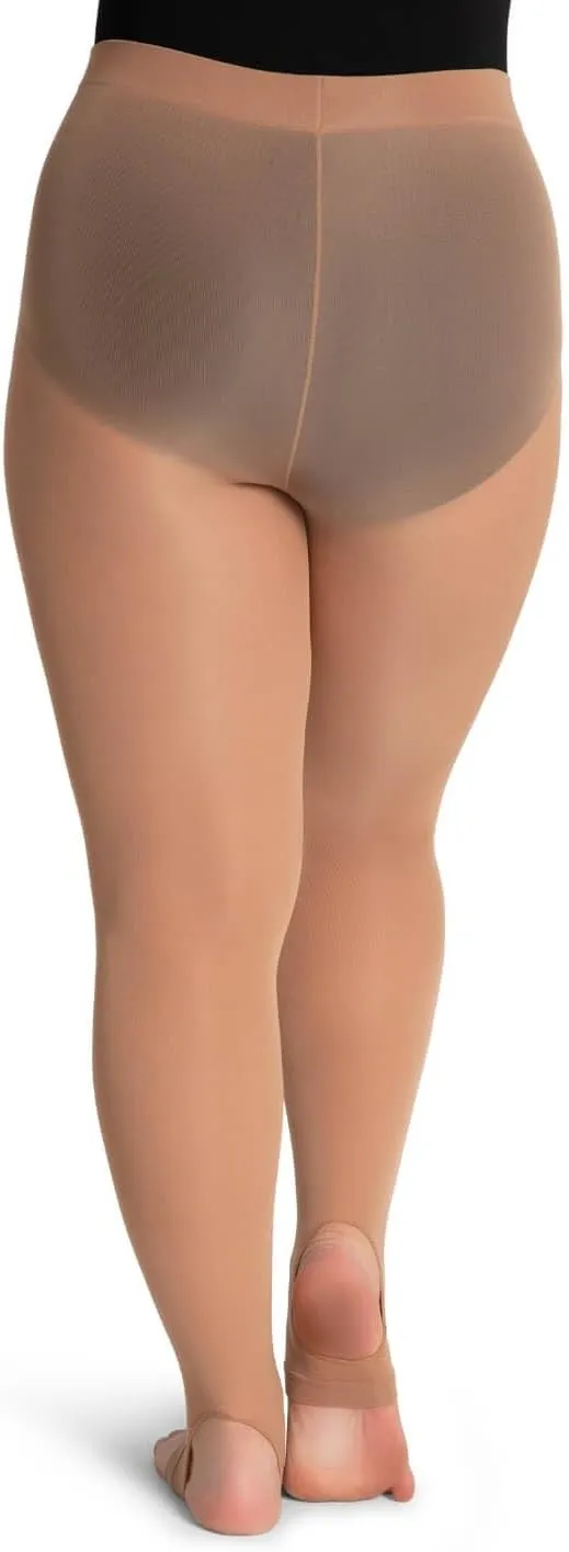 Capezio womens Ultra Soft Self Knit Waistband Stirrup Tight