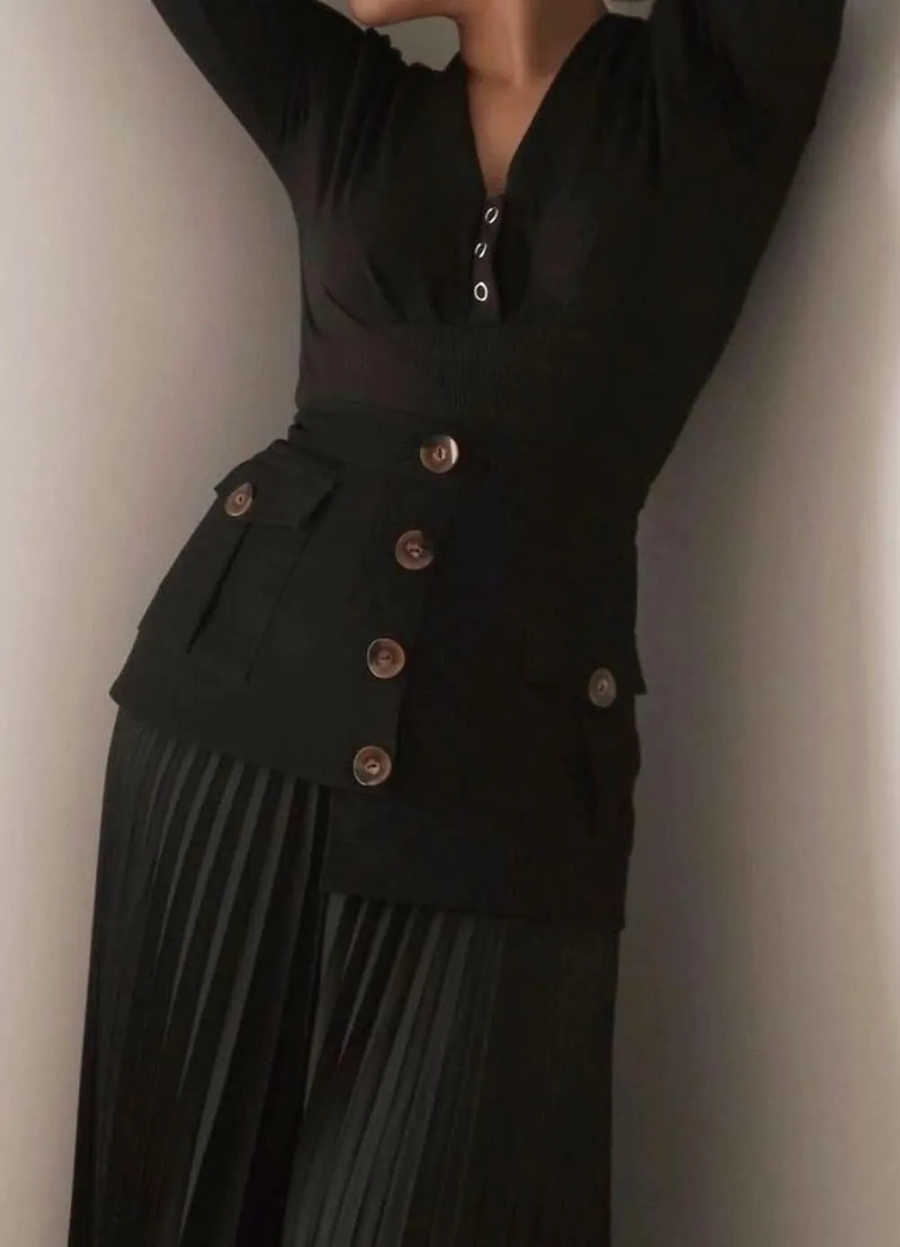 CHARTOU Women Dressy Asymmetrical Chiffon Maxi Skirt Flowy Patchwork A Line Long Pleated Skirt