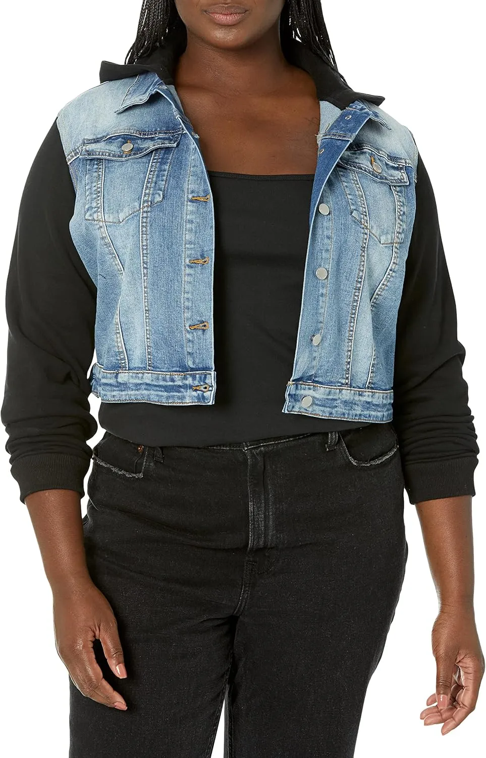 City Chic CCX Women's Plus Size Jacket - Denim Street