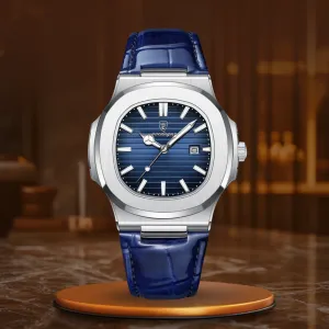 Classic Quartz Watch with Leather Strap