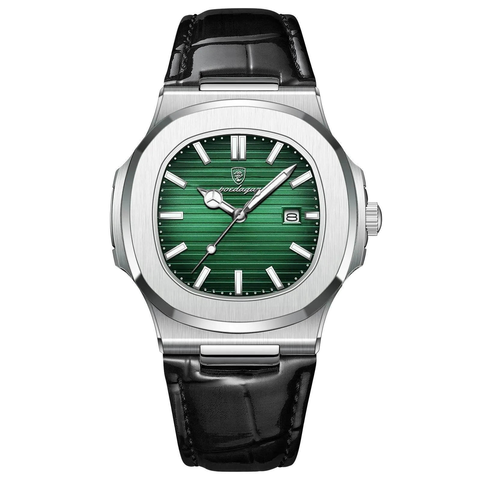 Classic Quartz Watch with Leather Strap