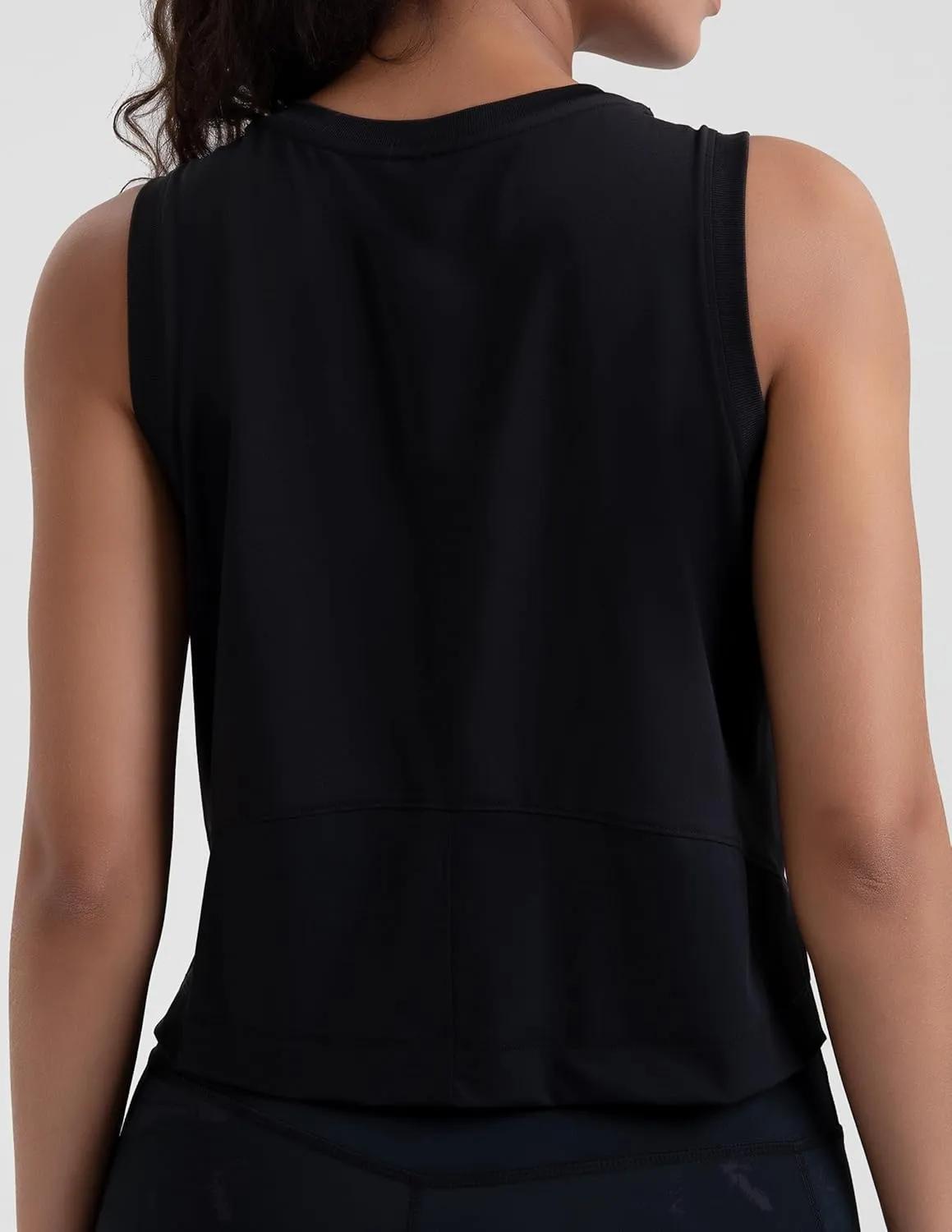 Colorfulkoala Women's Breezy Mesh Back Muscle Tank Loose Fit Workout Tops