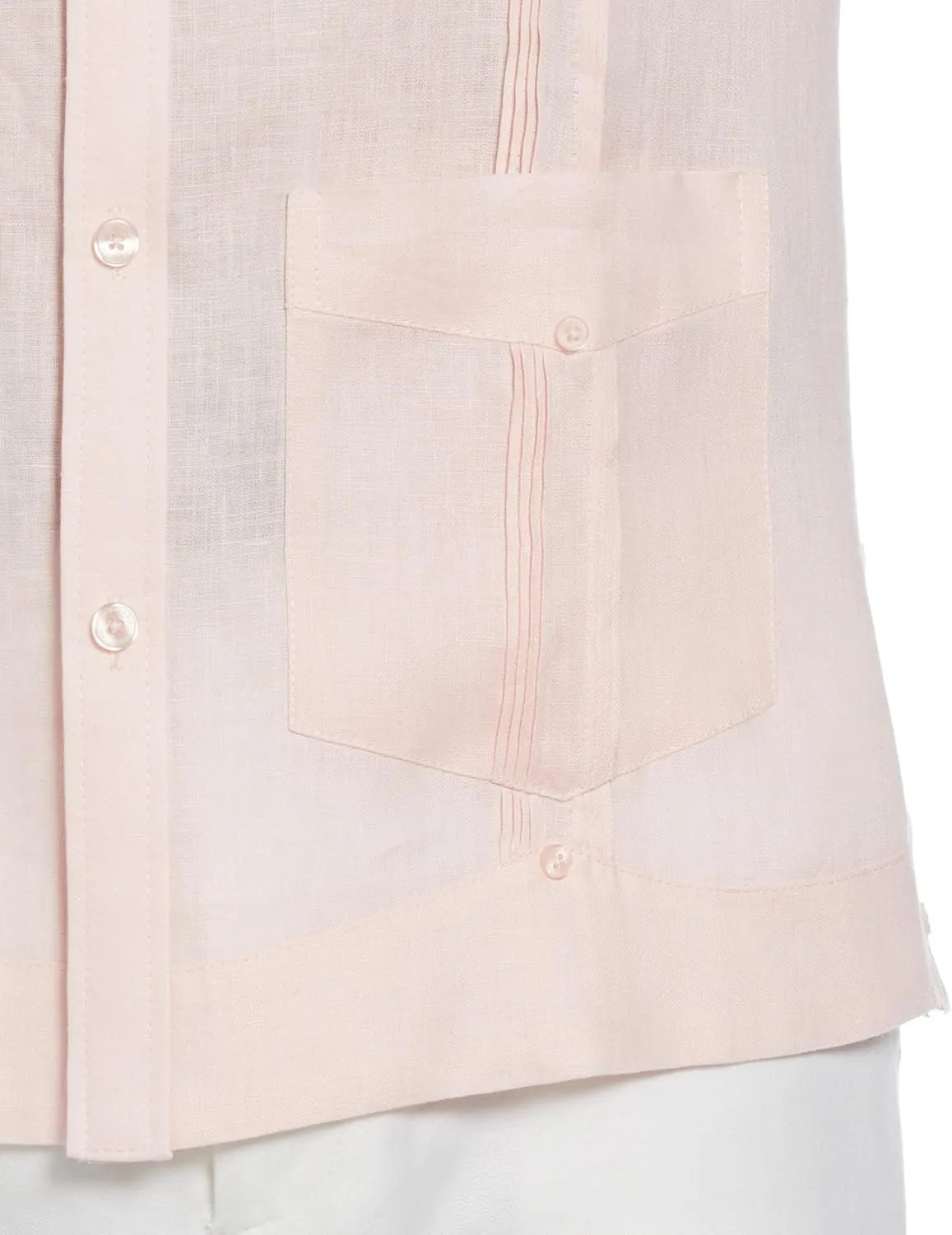 Cubavera Men's 100% Linen Four-Pocket Long Sleeve Guayabera Shirt, Pintuck Detail, Relaxed Fit (Available in Big & Tall)