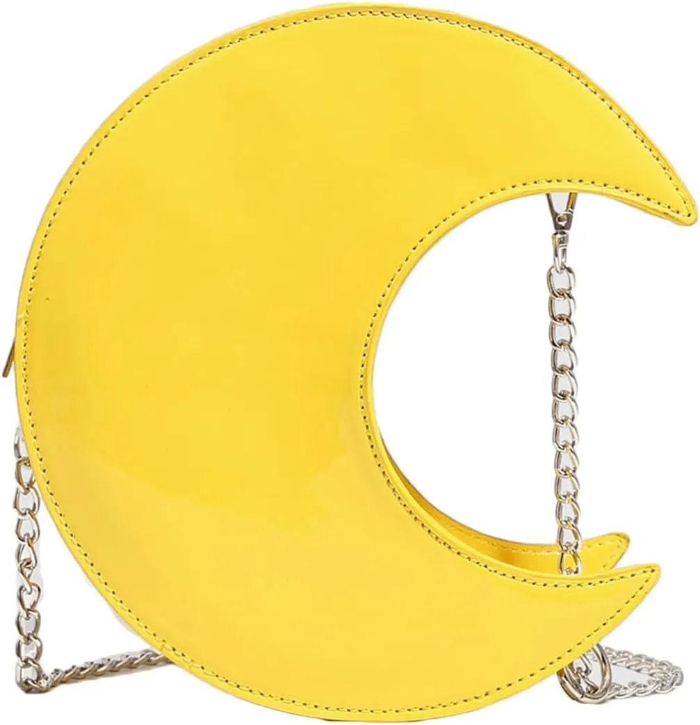 Cute Purse Moon Mini Purses Going Out Y2K Leather Shoulder Bag Everyday Vintage Handbag Aesthetic Purses