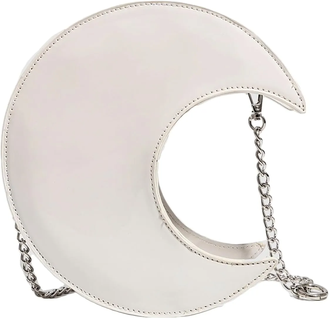Cute Purse Moon Mini Purses Going Out Y2K Leather Shoulder Bag Everyday Vintage Handbag Aesthetic Purses