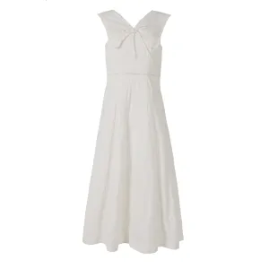 Damson Madder Fan Fan Midi Dress Patchwork Broderie