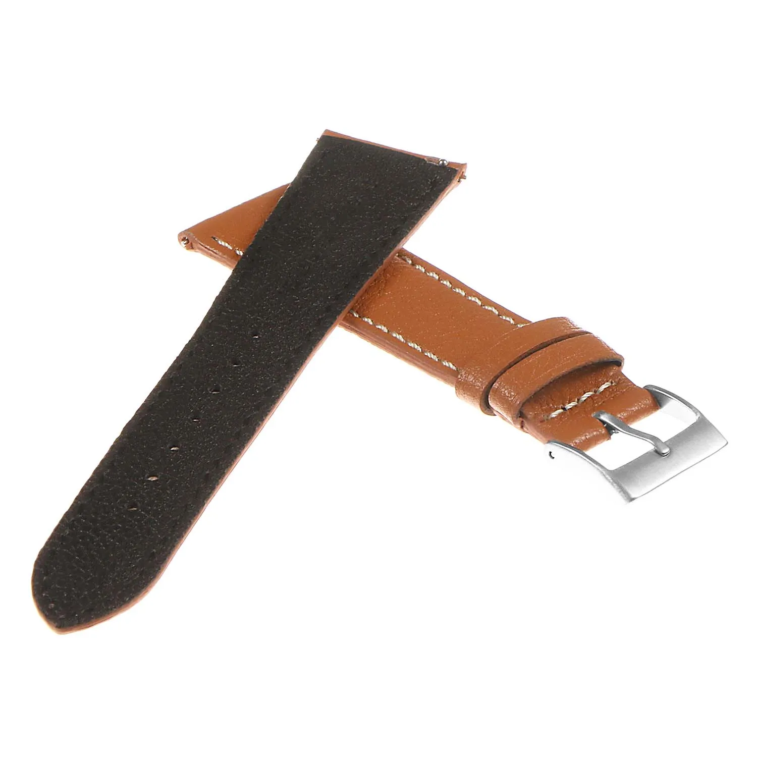 DASSARI Classic Pebbled Leather Watch Band