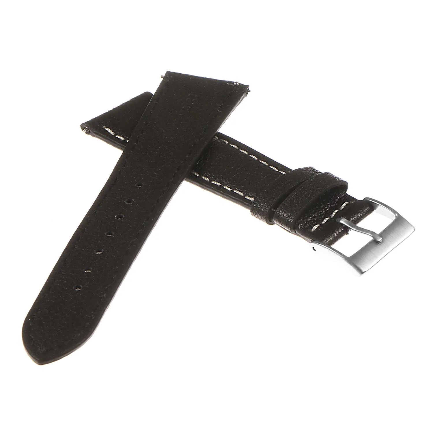 DASSARI Classic Pebbled Leather Watch Band