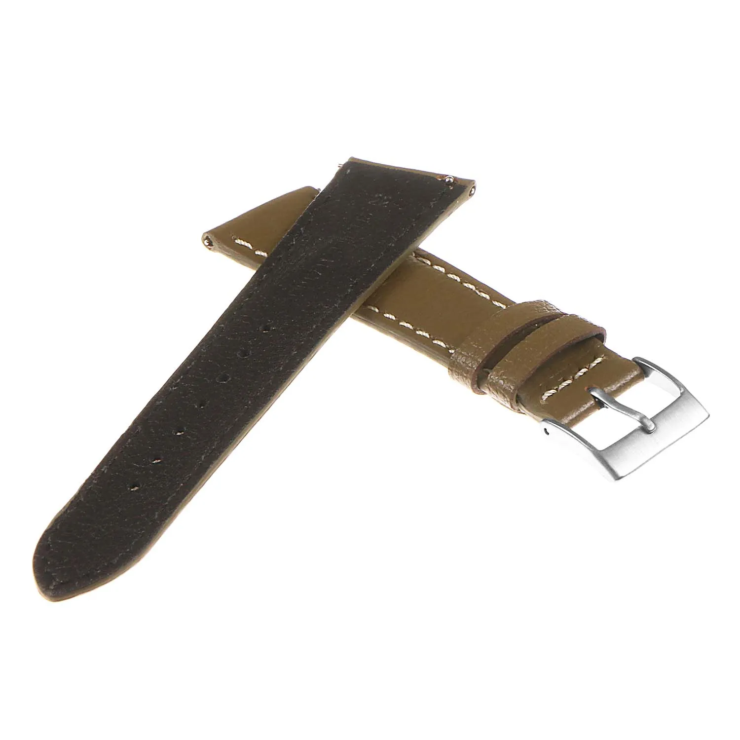 DASSARI Classic Pebbled Leather Watch Band