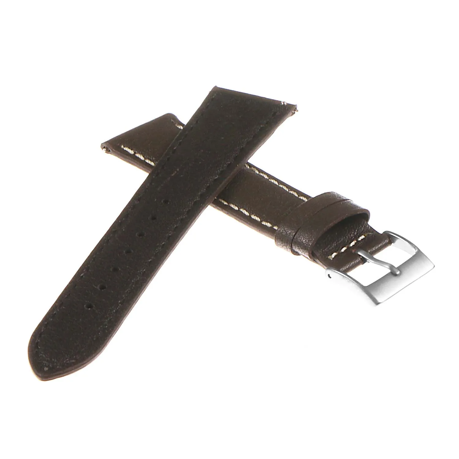 DASSARI Classic Pebbled Leather Watch Band