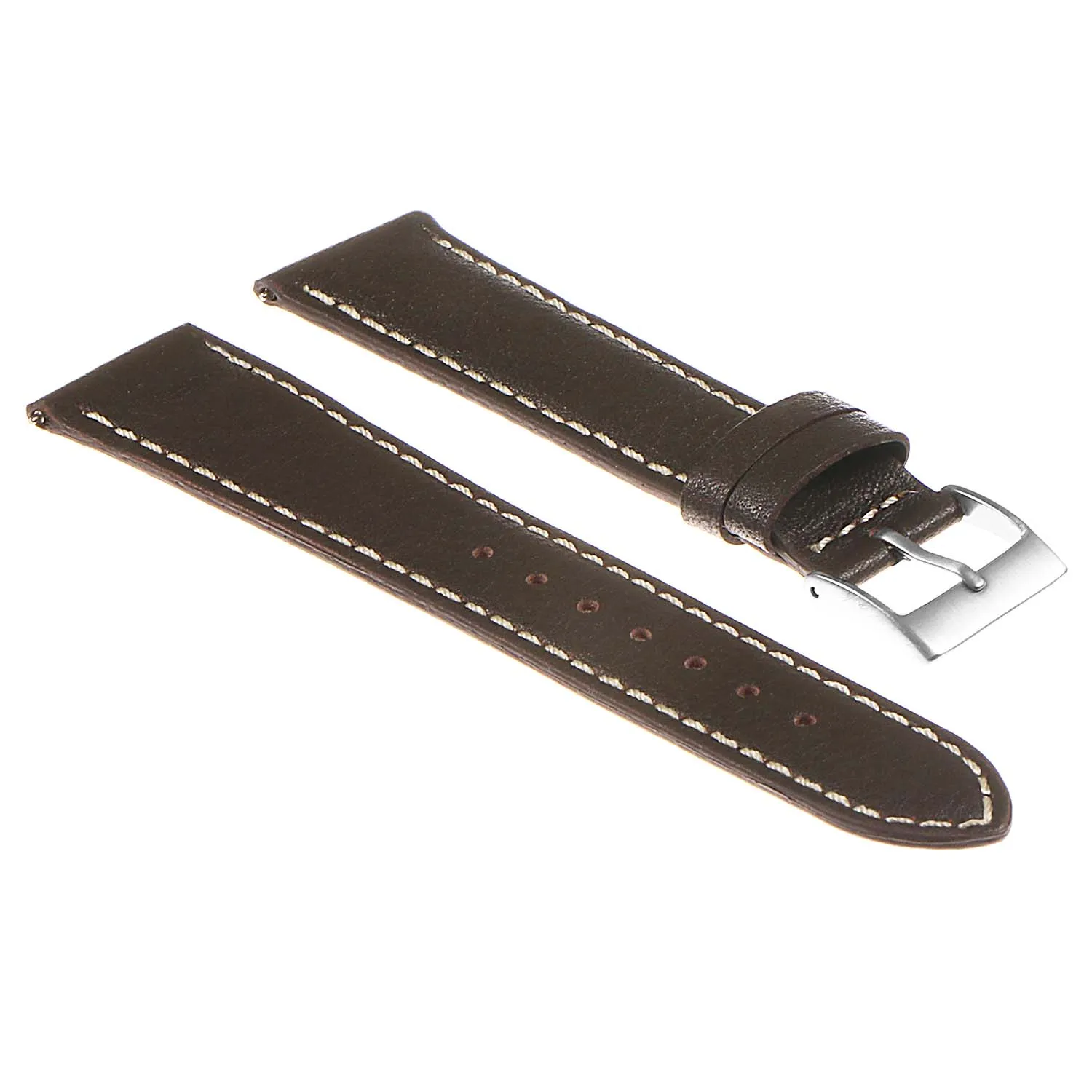 DASSARI Classic Pebbled Leather Watch Band