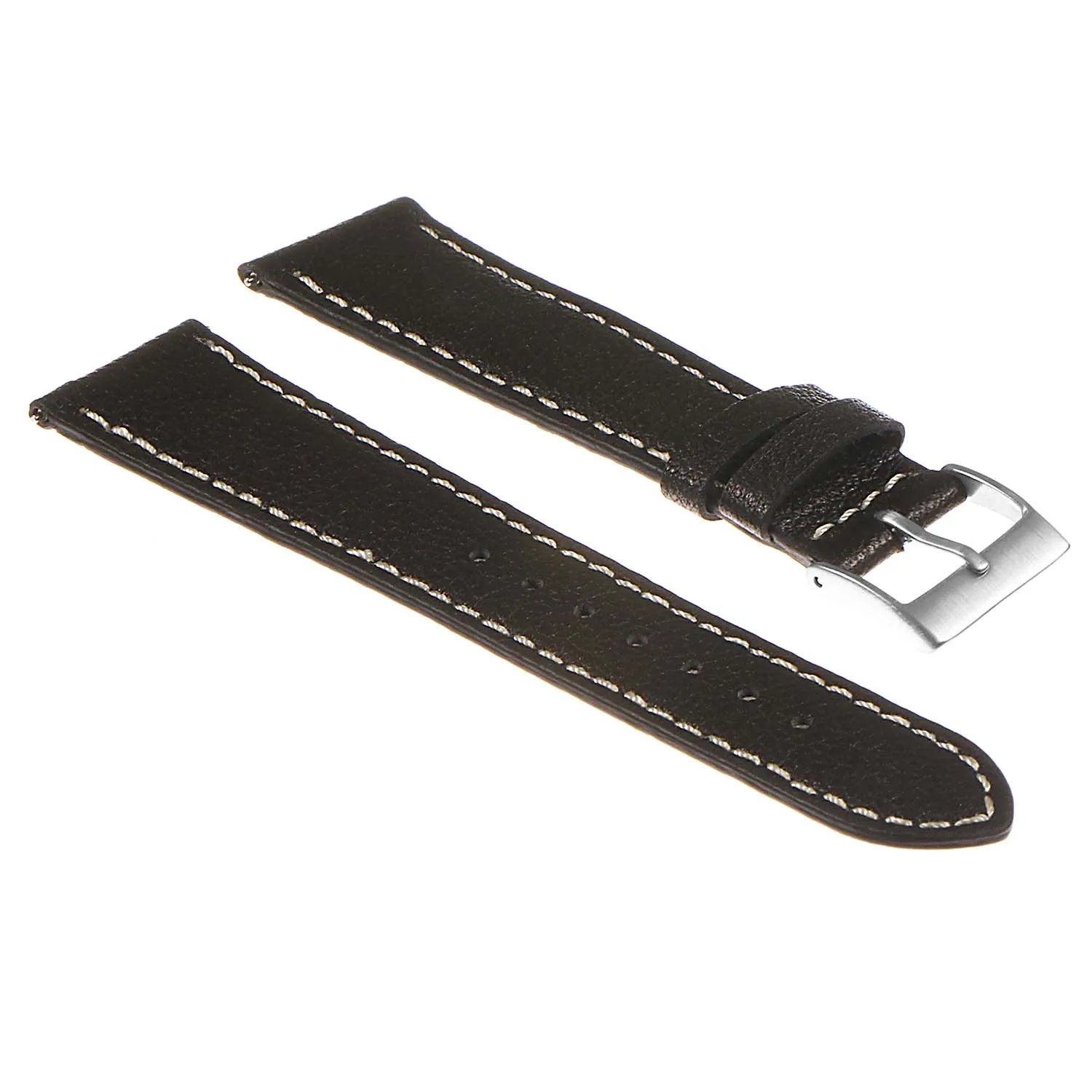 DASSARI Classic Pebbled Leather Watch Band