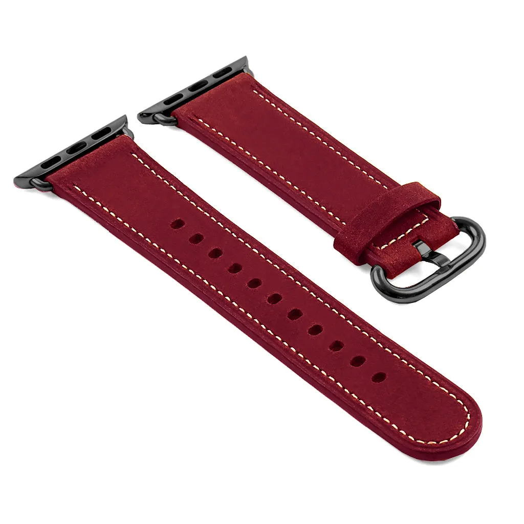 DASSARI Distressed Leather Strap for Apple Watch
