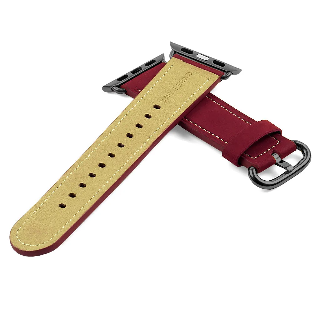 DASSARI Distressed Leather Strap for Apple Watch