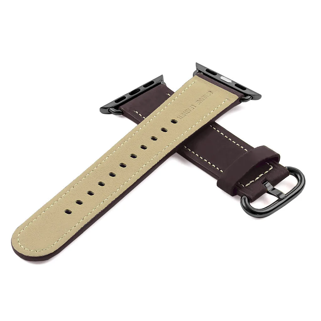 DASSARI Distressed Leather Strap for Apple Watch