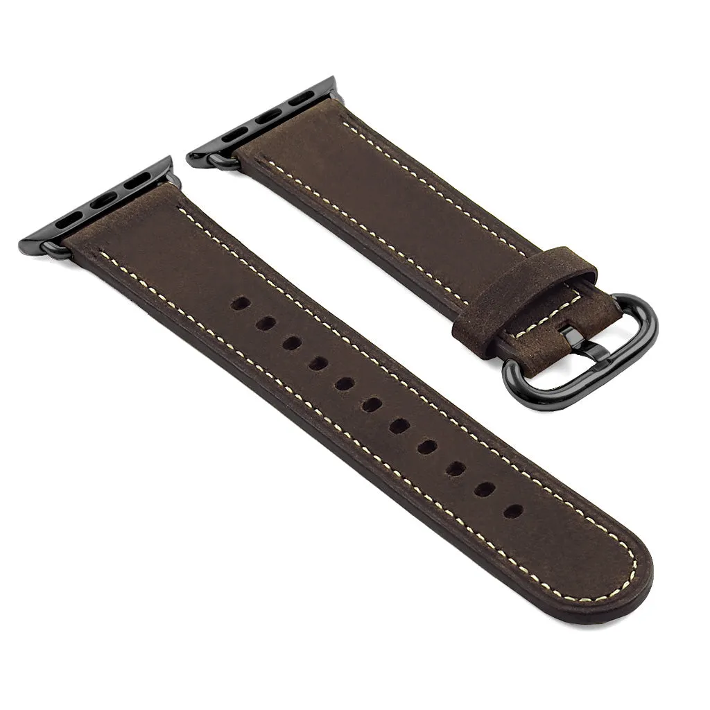 DASSARI Distressed Leather Strap for Apple Watch