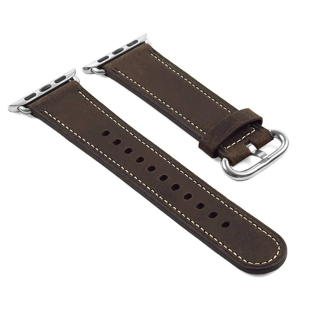 DASSARI Distressed Leather Strap for Apple Watch