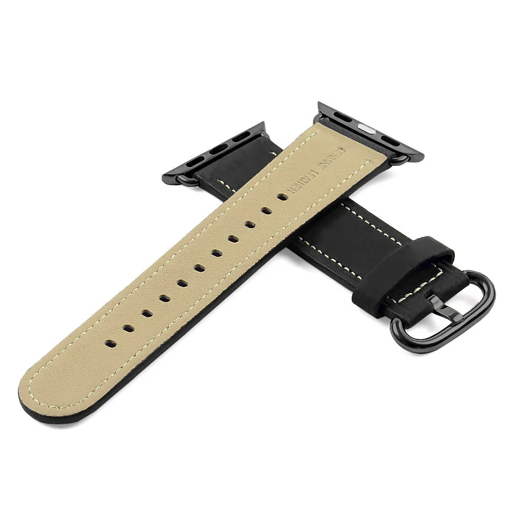 DASSARI Distressed Leather Strap for Apple Watch