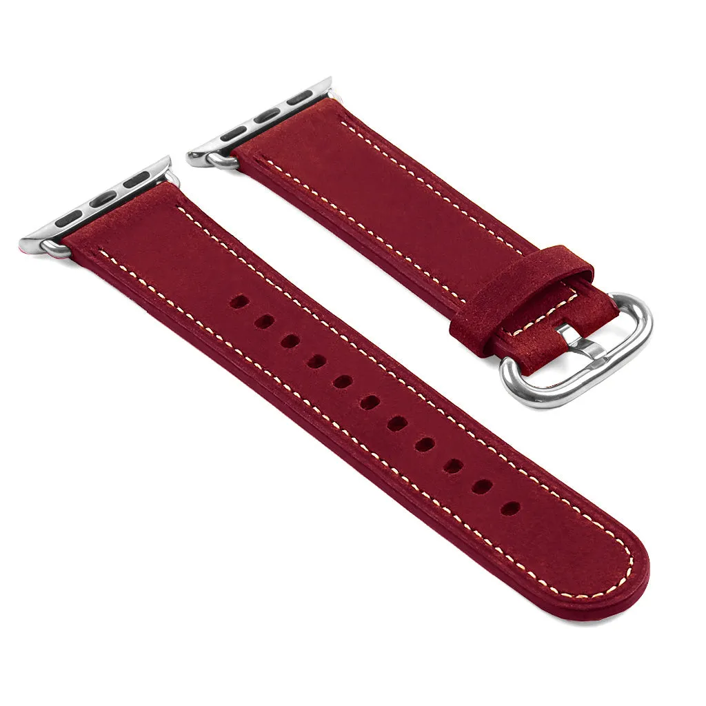 DASSARI Distressed Leather Strap for Apple Watch