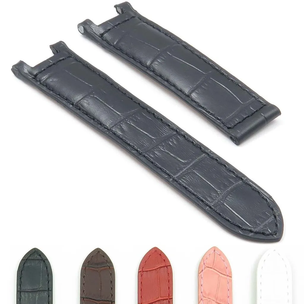 Dassari London Crocodile Leather Strap for Cartier Pasha