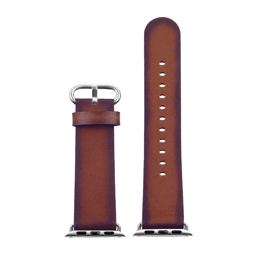 DASSARI Vintage Italian Leather Strap For Apple Watch