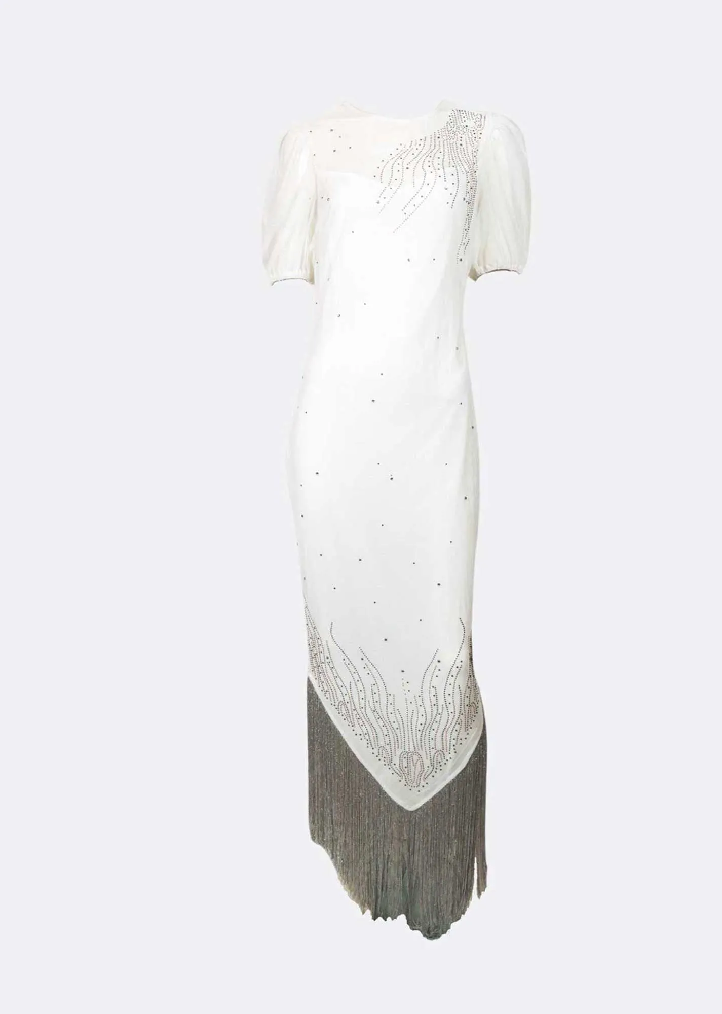Diamond Flapper Tassel Dress